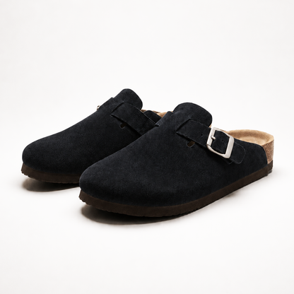 Suede Clogs